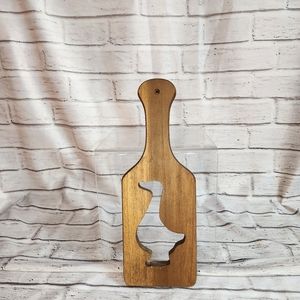 Longaberger 1987-88  wooden Goose stencil paddle